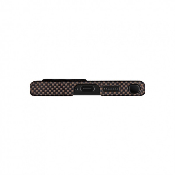 Чехол PITAKA Fusion Weaving MagEZ Case 4 для Samsung S24 U, принт закат (Sunset) (FS2401U)