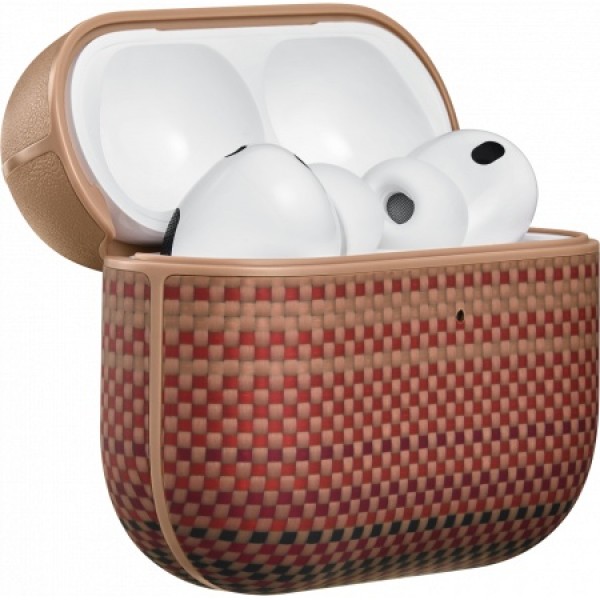 Чехол Pitaka из арамидного волокна и кожи для AirPods Pro 3, Sunset (APM2502)