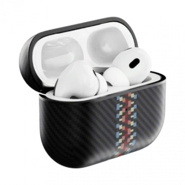 Чехол Pitaka MagEZ Case for AirPods Pro/Pro 2 поддерживает MagSafe, принт рапсодия (Rhapsody) 600D (APM8001)