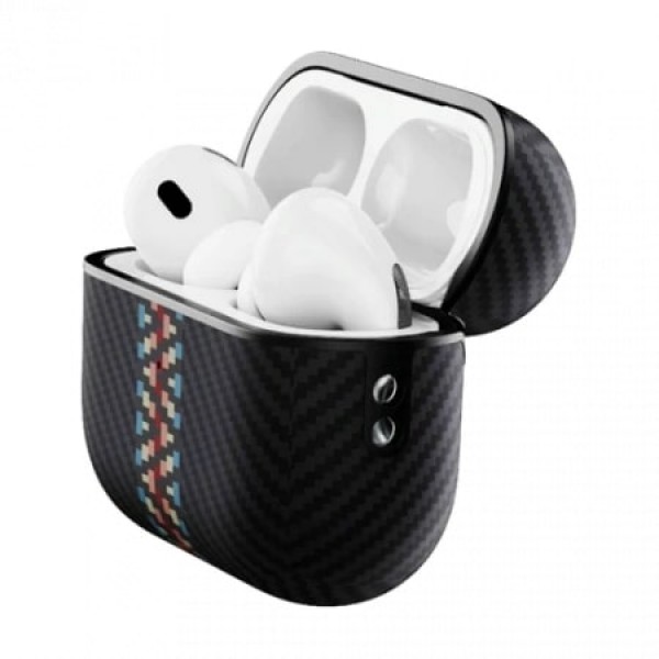 Чехол Pitaka MagEZ Case for AirPods Pro/Pro 2 поддерживает MagSafe, принт рапсодия (Rhapsody) 600D (APM8001)