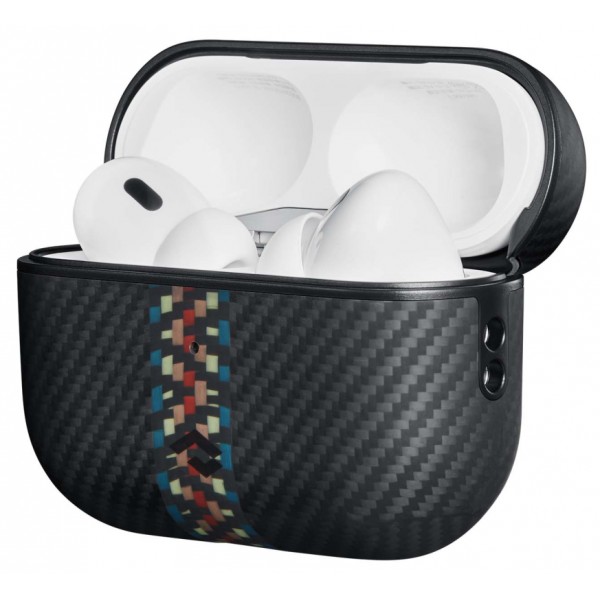 Чехол Pitaka MagEZ Case for AirPods Pro/Pro 2 поддерживает MagSafe, принт рапсодия (Rhapsody) 600D (APM8001)