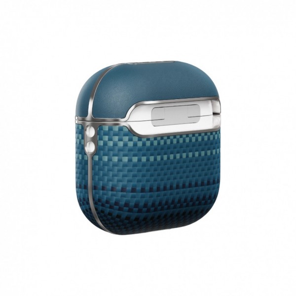 Чехол Pitaka из арамидного волокна и кожи для AirPods 4, Moonrise (APM2406)