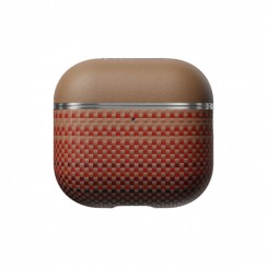 Чехол Pitaka из арамидного волокна и кожи для AirPods 4, Sunset (APM2405)