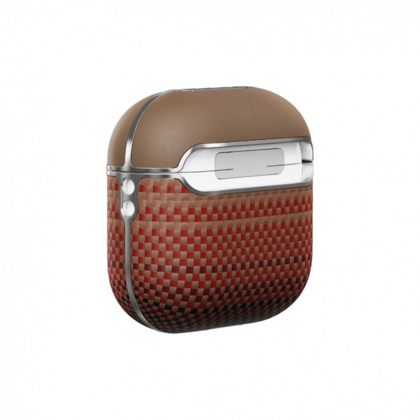 Чехол Pitaka из арамидного волокна и кожи для AirPods 4, Sunset (APM2405)