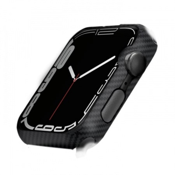 Чехол Pitaka Air Case для Apple Watch 45мм 7/8/9, чёрно/серый (полоска) (KW2002A)