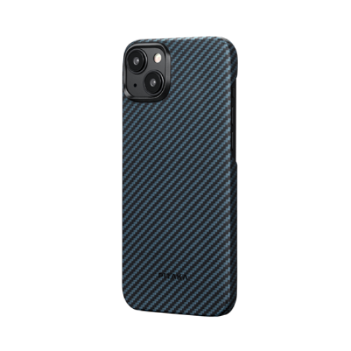 Чехол Pitaka MagEZ Case 4 для iPhone 15 (6.1), черно-синий, кевлар (арамид)