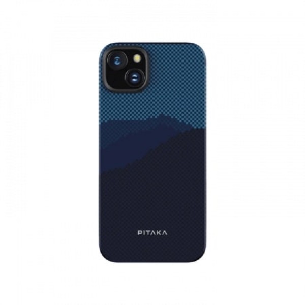 Чехол PITAKA Fusion Weaving MagEZ Case 4 для iPhone 15 Plus 6.7" принт за горизонт (Over the horizon)