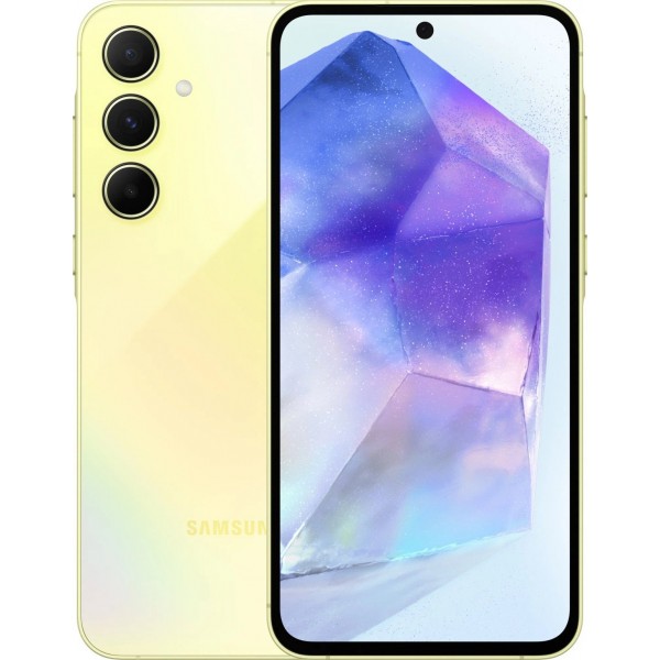 Смартфон Samsung Galaxy A55 5G: 8/256ГБ, Dual SIM, Яркий лимонный цвет