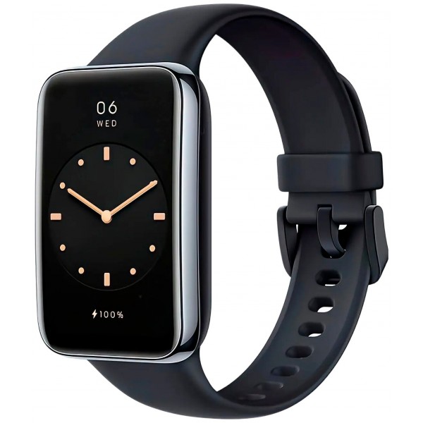 Умные часы Xiaomi Mi Band 7 Pro в черном цвете: стиль и функциональность в одном устройстве