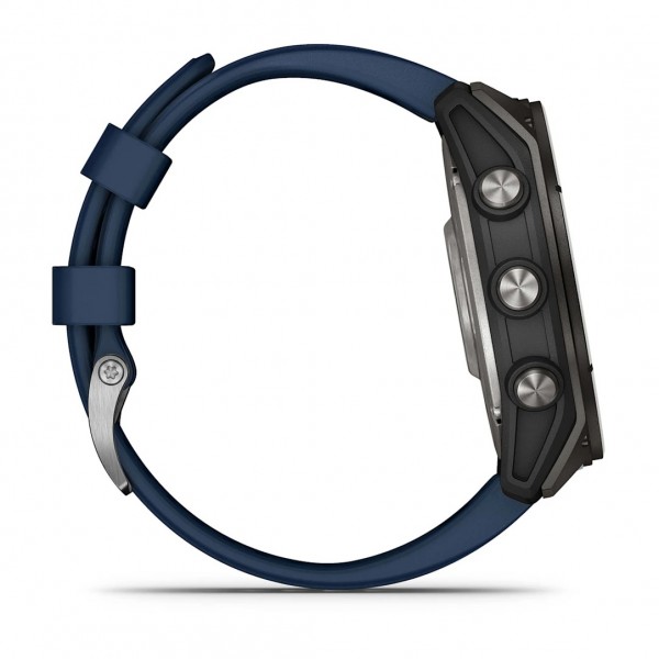 Умные часы Garmin Quatix 8 51mm Amoled Sapphire Titanium Grey with Blue Band 010-02905-91