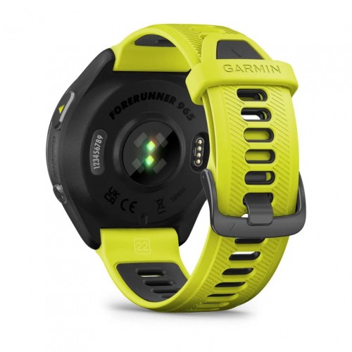 Умные часы Garmin Forerunner 965 Carbon Gray Amp Yellow Band (010-02809-12)