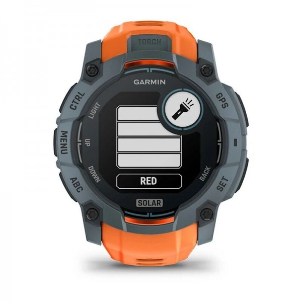 Умные часы Garmin Instinct 3 50 mm Solar Grey Orange 010-02935-01
