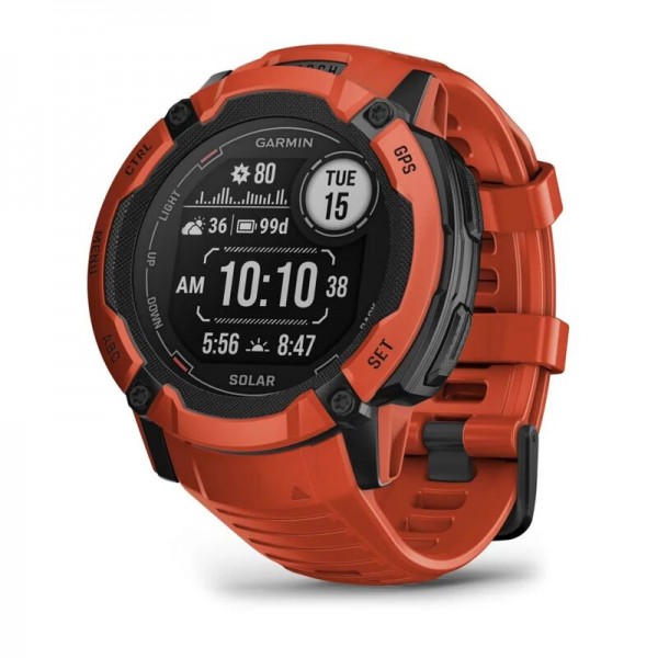 Умные часы Garmin Instinct 2X Solar Red 010-02805-01