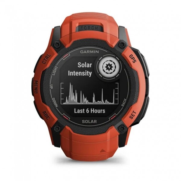 Умные часы Garmin Instinct 2X Solar Red 010-02805-01