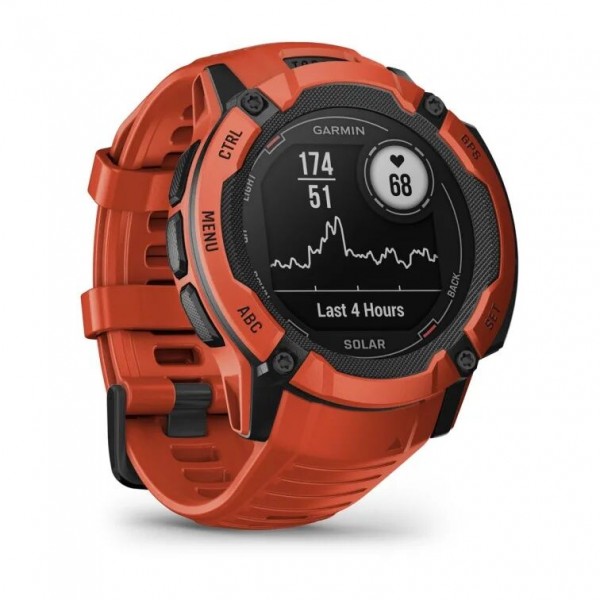 Умные часы Garmin Instinct 2X Solar Red 010-02805-01