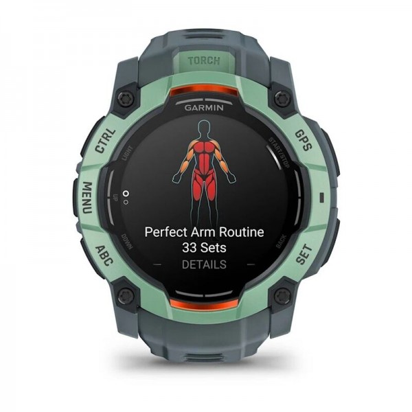 Умные часы Garmin Instinct 3 50 mm AMOLED Neotropic Grey 010-03020-01