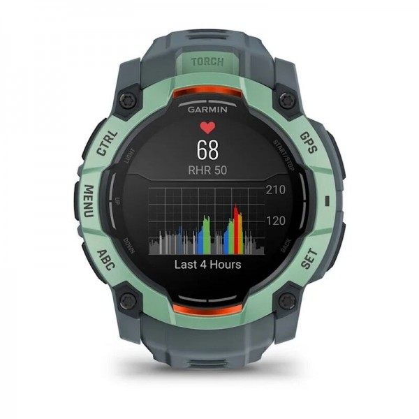 Умные часы Garmin Instinct 3 50 mm AMOLED Neotropic Grey 010-03020-01