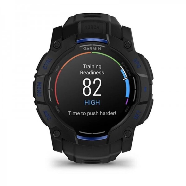 Умные часы Garmin Instinct 3 50 mm AMOLED Black Blue 010-03020-03