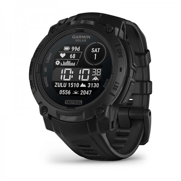 Умные часы Garmin Instinct 3 45 mm Solar Tactical Black 010-02934-50