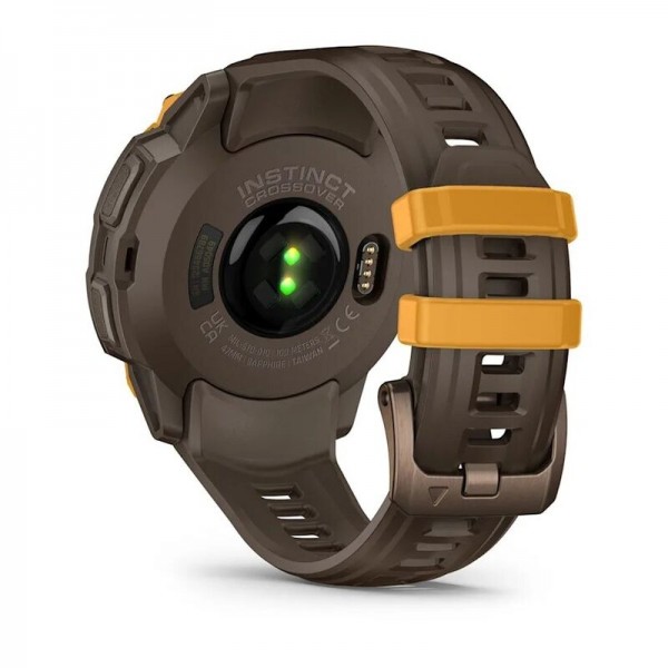 Умные часы Garmin Instinct Crossover Amoled Bronze Sunburst Cocoa 010-03398-01