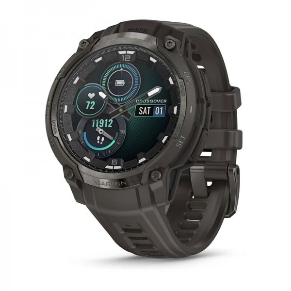 Умные часы Garmin Instinct Crossover Amoled Charcoal Black 010-03398-00