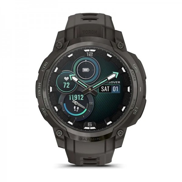 Умные часы Garmin Instinct Crossover Amoled Charcoal Black 010-03398-00