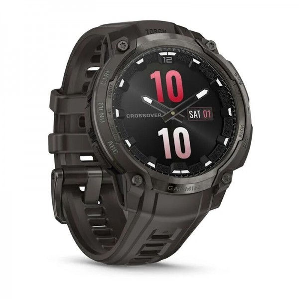 Умные часы Garmin Instinct Crossover Amoled Charcoal Black 010-03398-00