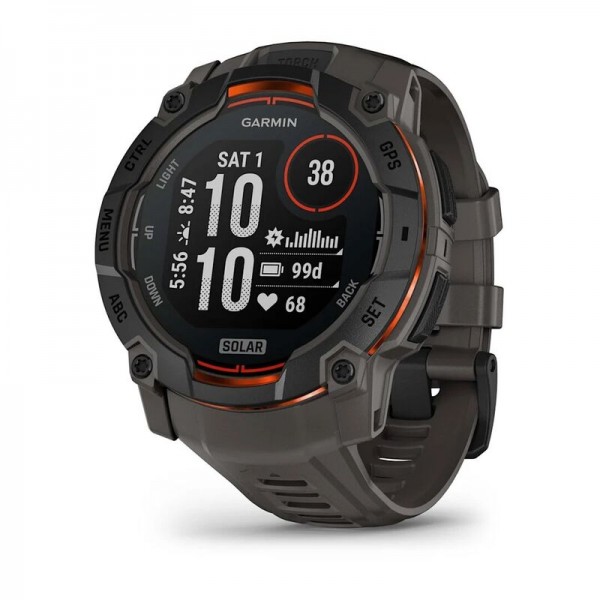 Умные часы Garmin Instinct 3 50 mm Solar Black 010-02935-00