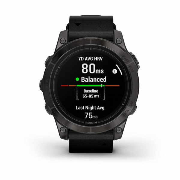 Умные часы Garmin Epix Pro (Gen 2) 47мм Carbon Gray Titanium with Black Band