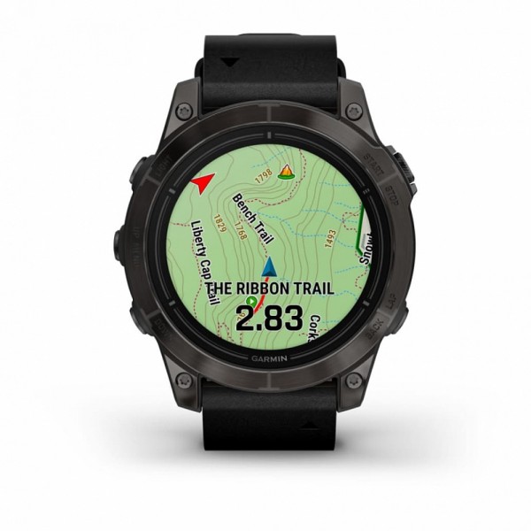 Умные часы Garmin Epix Pro (Gen 2) 47мм Carbon Gray Titanium with Black Band