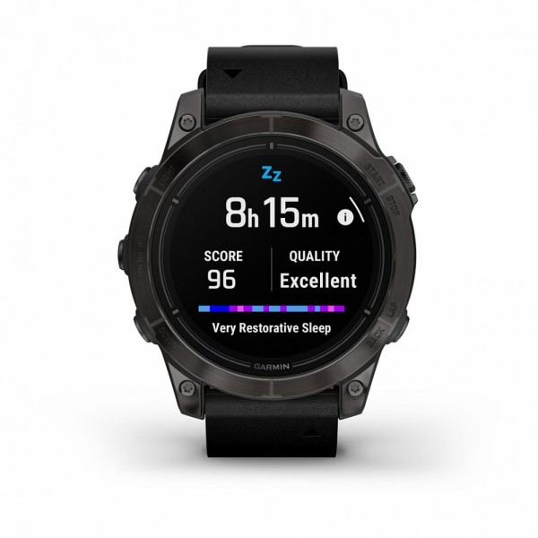 Умные часы Garmin Epix Pro (Gen 2) 47мм Carbon Gray Titanium with Black Band