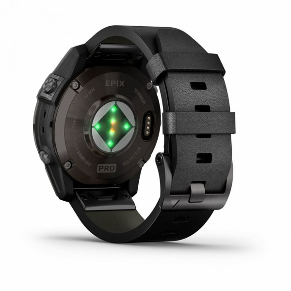 Умные часы Garmin Epix Pro (Gen 2) 47мм Carbon Gray Titanium with Black Band