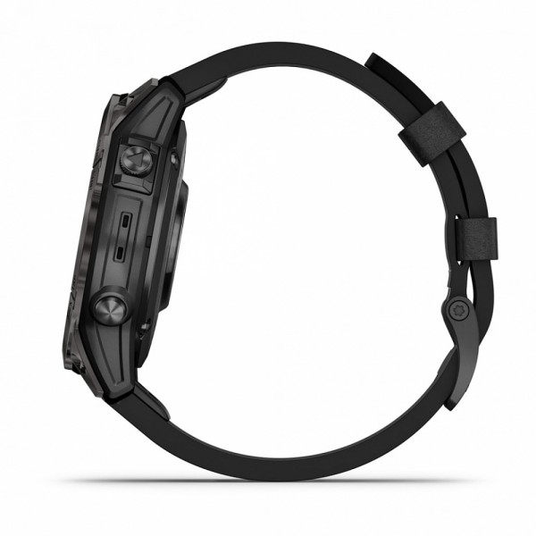 Умные часы Garmin Epix Pro (Gen 2) 47мм Carbon Gray Titanium with Black Band