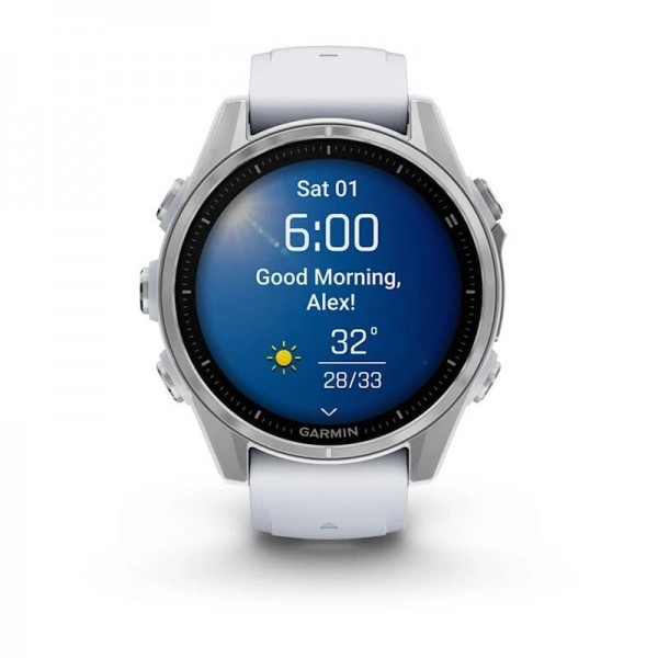 Умные часы Garmin Fenix 8 43 мм Amoled Silver with Whitestone Silicone Band 010-02903-00