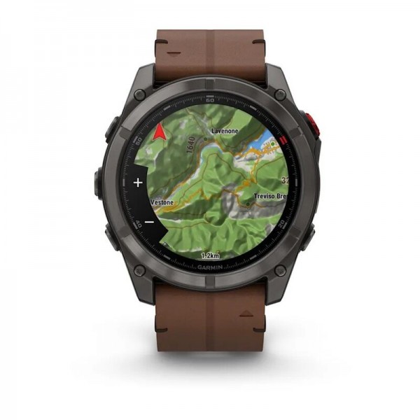 Умные часы Garmin Fenix 8 Pro 51mm Microled Sapphire Lens Carbon Grey DLC Tinanium With Black/Pebble Gray Silicone 010-03199-40