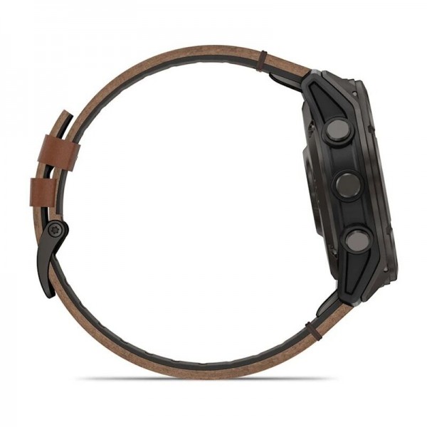 Умные часы Garmin Fenix 8 Pro 51mm Microled Sapphire Lens Carbon Grey DLC Tinanium With Black/Pebble Gray Silicone 010-03199-40