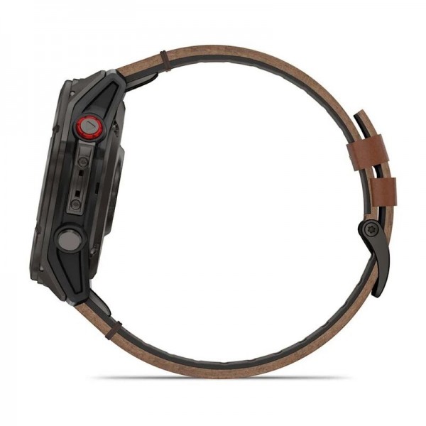 Умные часы Garmin Fenix 8 Pro 51mm Microled Sapphire Lens Carbon Grey DLC Tinanium With Black/Pebble Gray Silicone 010-03199-40