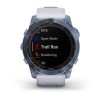 Умные часы Garmin FENIX 7X Blue Titanium With Whitestone Band