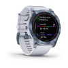 Умные часы Garmin FENIX 7X Blue Titanium With Whitestone Band