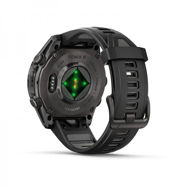 Умные часы Garmin Fenix 8 43 мм Amoled Sapphire Titanium Carbon Gray 010-02903-21