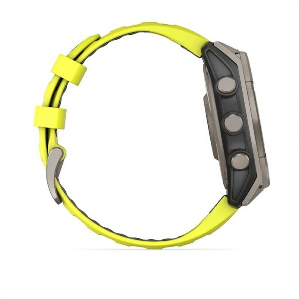 Умные часы Garmin Fenix 8 47 мм Solar Sapphire Titanium Yellow 010-02906-21