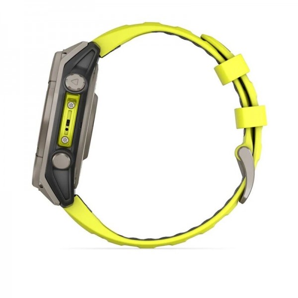 Умные часы Garmin Fenix 8 47 мм Solar Sapphire Titanium Yellow 010-02906-21