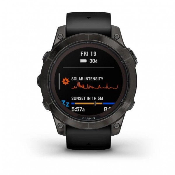 Купить Умные часы Garmin Garmin Fenix 7 Pro 47 мм Sapphire Solar Carbon Grey Whit Black Band 010-02777-00 в Москве