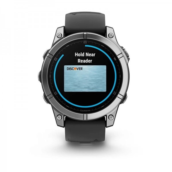 Купить Умные часы Garmin Fenix E 47 мм Amoled Stainless Steel with Black Band 010-03025-02 в Москве