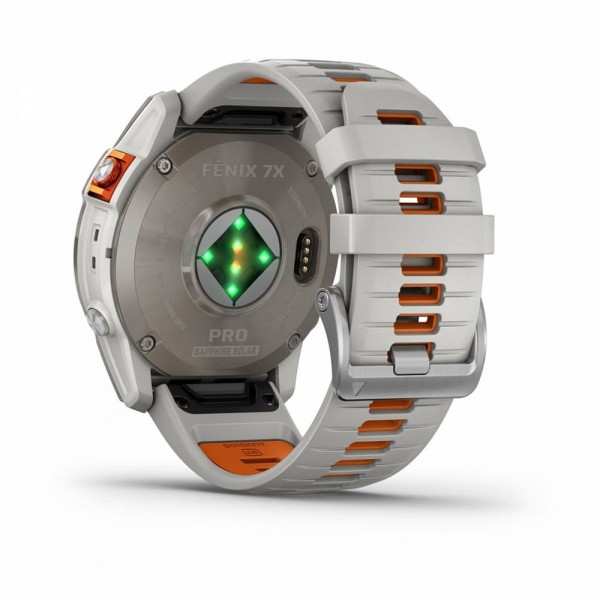 Умные часы Garmin Fenix 7X Pro 51 мм Sapphire Titanium with Fog Gray/Ember Orange 010-02778-14