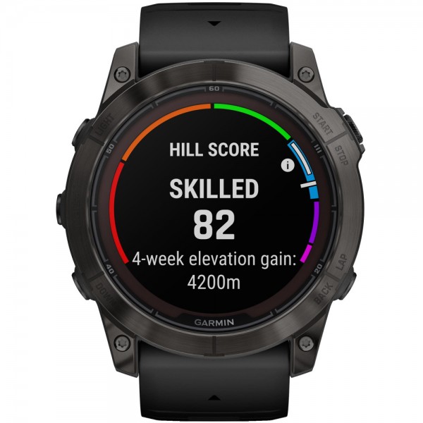Умные часы Garmin Fenix 7X Pro 51 мм Solar Carbon Gray with Black Band 010-02778-00