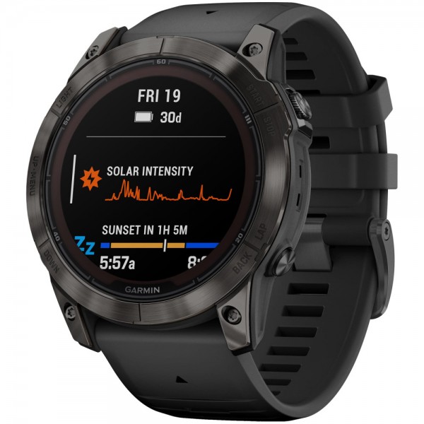 Умные часы Garmin Fenix 7X Pro 51 мм Solar Carbon Gray with Black Band 010-02778-00