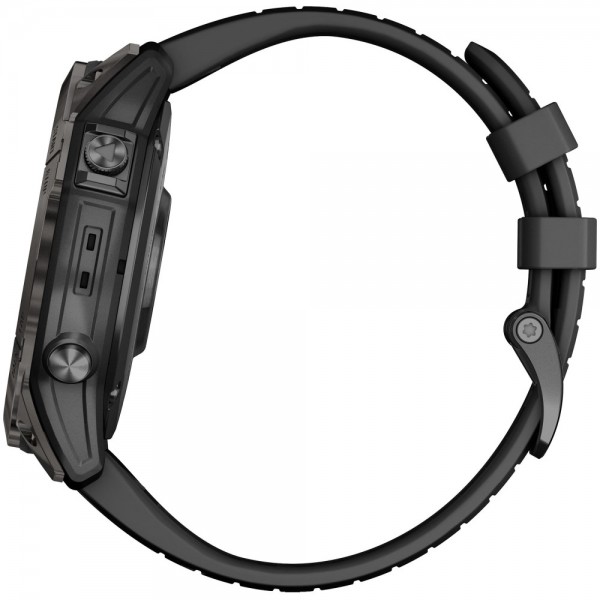 Умные часы Garmin Fenix 7X Pro 51 мм Solar Carbon Gray with Black Band 010-02778-00