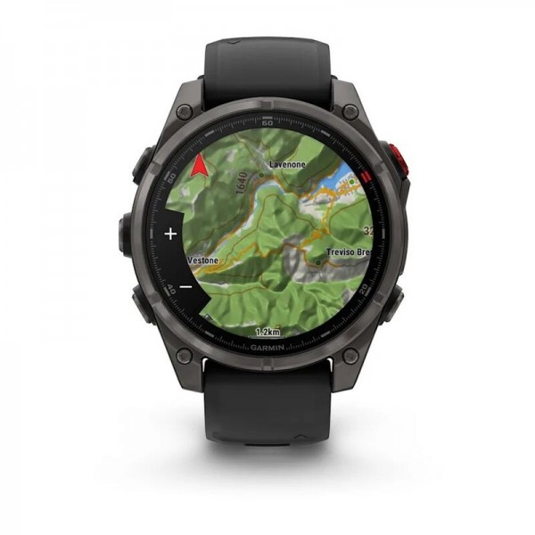 Умные часы Garmin Fenix 8 Pro 47mm Amoled Sapphire Lens Carbon Grey DLC Tinanium With Black/Pebble Gray 010-03198-01