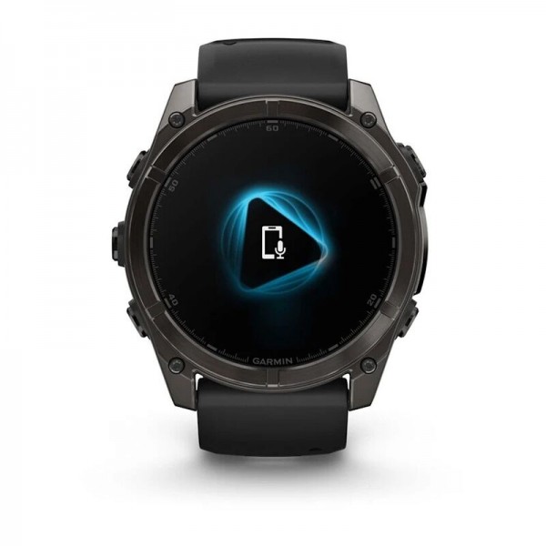 Умные часы Garmin Fenix 8 51mm Amoled Sapphire Carbon Gray DLC Titanium with Pebble Gray Silicone 010-02905-21